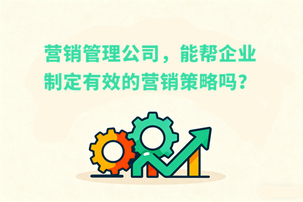 營銷管理公司，能幫企業(yè)制定有效的營銷策略嗎？